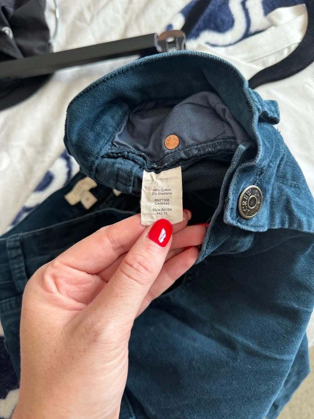 J.Crew Velvet Skinny Jeans